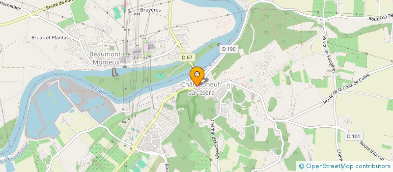 localisation de l'entreprise ST INVESTISSEMENT  CHATEAUNEUF-SUR-ISERE