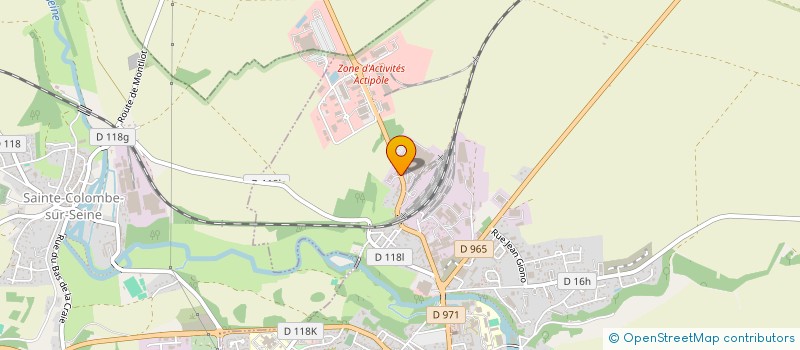 localisation de l'entreprise ST JEAN  CHATILLON-SUR-SEINE