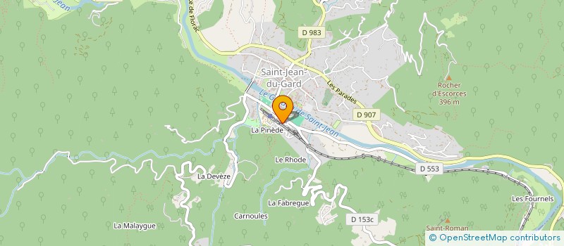 localisation de l'entreprise ST JEAN IMMO  SAINT-JEAN-DU-GARD