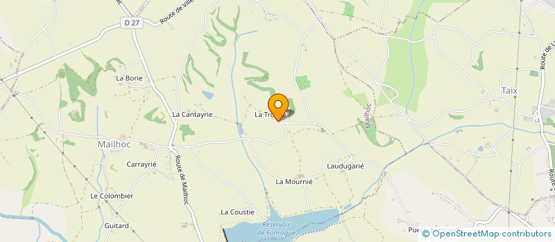 localisation de l'entreprise ST JEAN LE FROID, ANIMATION ET PATRIMOINE  MAILHOC