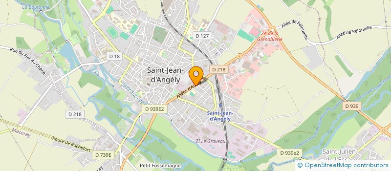 localisation de l'entreprise ST JEAN VIANDES à SAINT JEAN D'ANGELY
