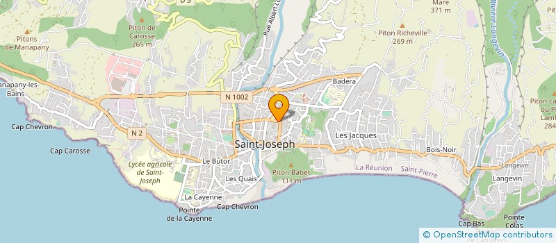 localisation de l'entreprise ST JO OVALIE à SAINT-JOSEPH