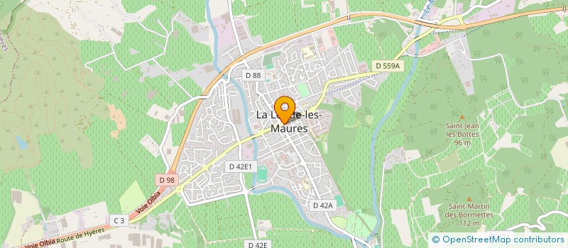 localisation de l'entreprise ST JOHN'S  LA LONDE-LES-MAURES