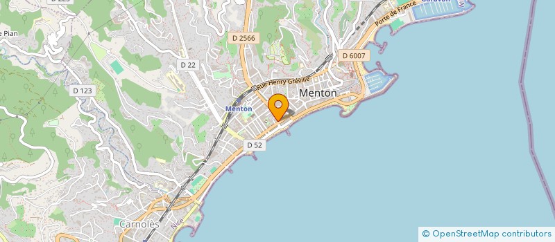 localisation de l'entreprise ST JOHN'S CHURCH MENTON  MENTON