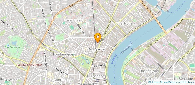 localisation de l'entreprise ST JOSEPH  BORDEAUX