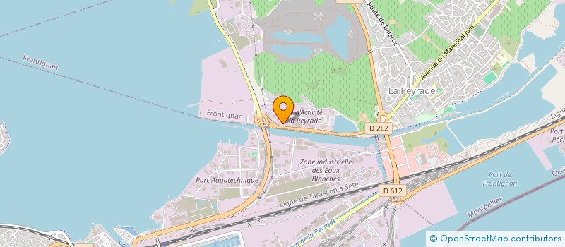 localisation de l'entreprise ST JOSEPH à FRONTIGNAN