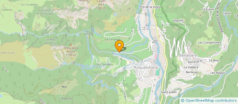 localisation de l'entreprise ST JULIEN  ROQUEBILLIERE