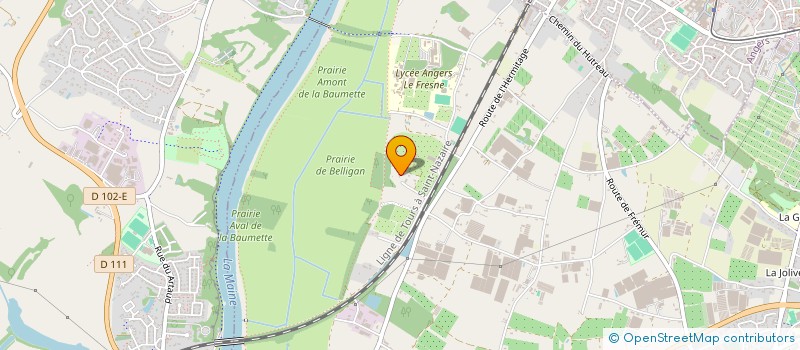 localisation de l'entreprise ST L.L.V.  STE GEMMES SUR LOIRE