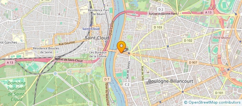 localisation de l'entreprise ST LEARN à BOULOGNE-BILLANCOURT