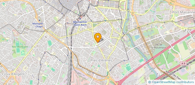 localisation de l'entreprise ST LEGER à MONTPELLIER