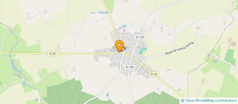 localisation de l'entreprise ST LEGER 49.  BALLOTS