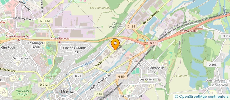 localisation de l'entreprise ST.LEONARD à DREUX