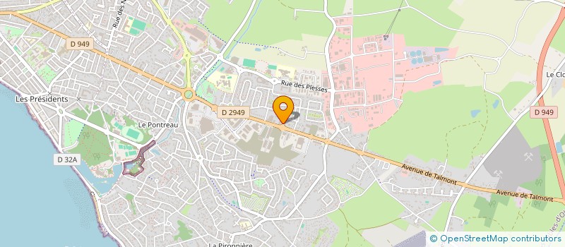 localisation de l'entreprise ST LIGHT à LES SABLES D'OLONNE