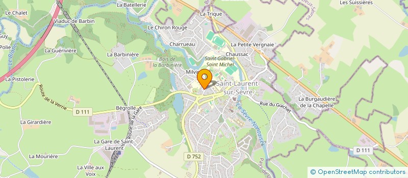 localisation de l'entreprise ST LO' DEBORDE  SAINT-LAURENT-SUR-SEVRE