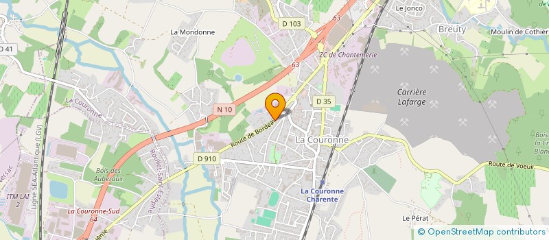 localisation de l'entreprise ST LOCAMAT & CONSTRUCTION à LA COURONNE