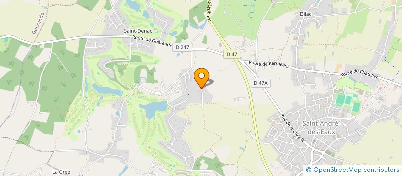 localisation de l'entreprise ST LOCATIONS  SAINT-ANDRE-DES-EAUX