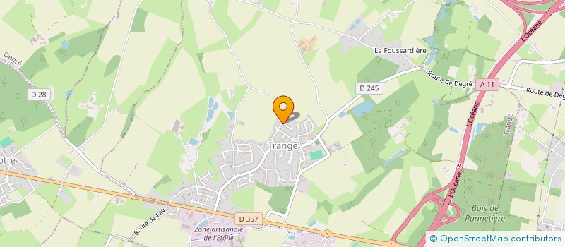 localisation de l'entreprise ST LOGI  TRANGE