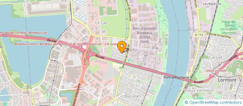 localisation de l'entreprise ST M.A.R.T.I à BORDEAUX