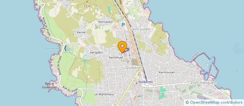 localisation de l'entreprise ST MALO  QUIBERON