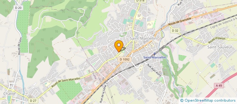 localisation de l'entreprise ST MARCELLIN SPORTS  SAINT-MARCELLIN