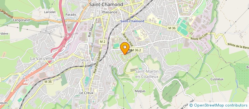 localisation de l'entreprise ST MARTIN à SAINT-CHAMOND