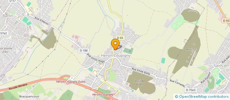 localisation de l'entreprise ST MARTIN  HERSIN-COUPIGNY