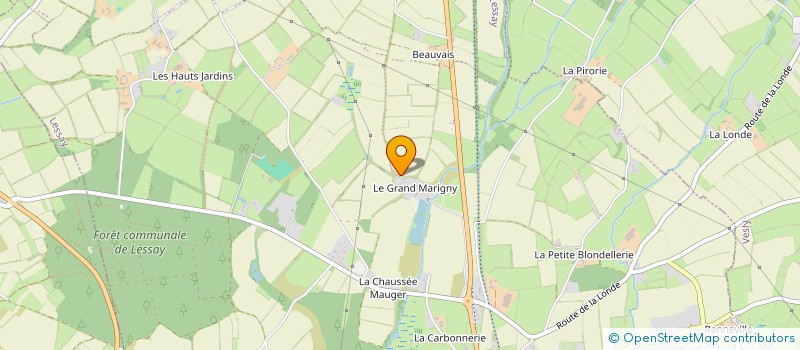 localisation de l'entreprise ST MARTIN DES ROCHES  LESSAY