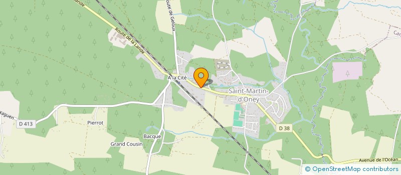 localisation de l'entreprise ST MARTIN MX  SAINT-MARTIN-D'ONEY