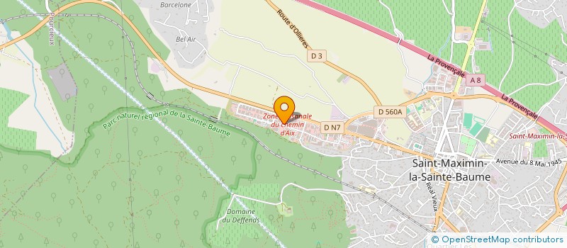 localisation de l'entreprise ST MAX ALU à SAINT-MAXIMIN-LA-SAINTE-BAUME