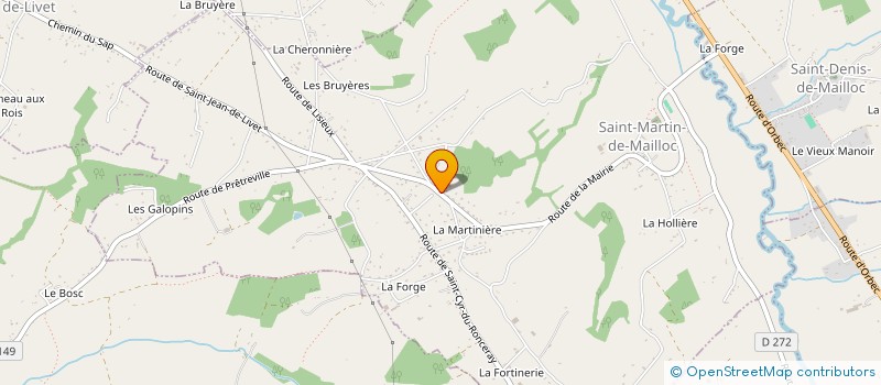 localisation de l'entreprise ST-MDM  SAINT-MARTIN-DE-MAILLOC