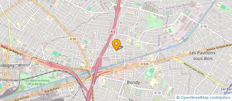 localisation de l'entreprise ST MENUISERIE  BONDY