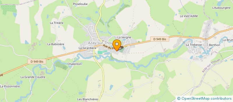 localisation de l'entreprise ST MENUISERIE-AMENAGEMENT  AZAY-SUR-THOUET