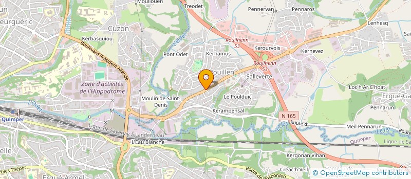 localisation de l'entreprise ST MICHEL 1  ERGUE-GABERIC