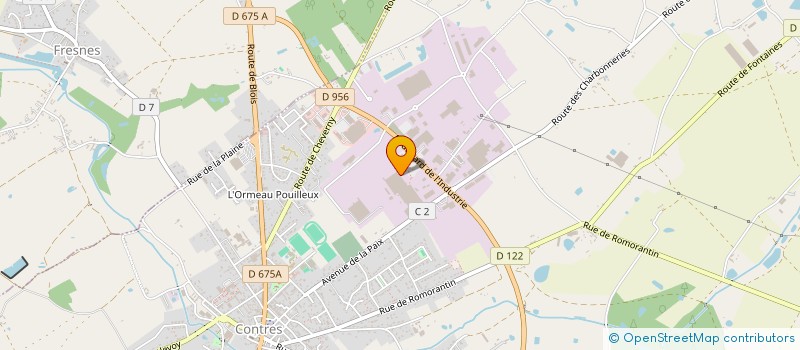 localisation de l'entreprise ST MICHEL CONTRES  LE CONTROIS-EN-SOLOGNE