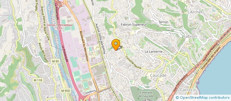localisation de l'entreprise ST MOTORSPORT à NICE