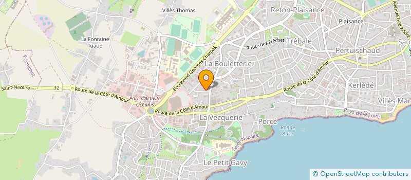 localisation de l'entreprise ST NAZAIRE 2000  SAINT-NAZAIRE