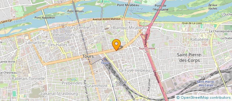 localisation de l'entreprise ST ONE à TOURS