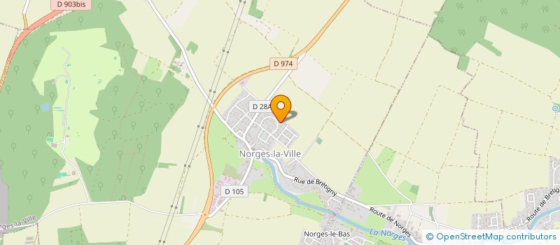 localisation de l'entreprise ST PATRIMOINE  NORGES-LA-VILLE