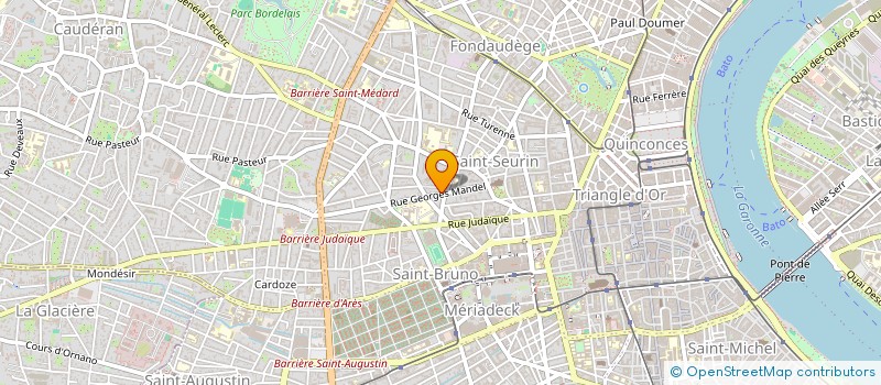 localisation de l'entreprise ST PEINTURE à BORDEAUX