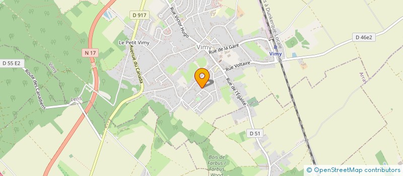 localisation de l'entreprise ST PHILIBERT à VIMY
