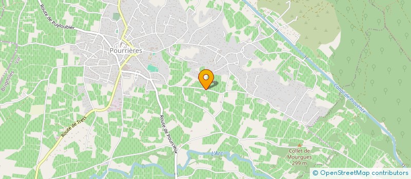localisation de l'entreprise ST PIERRE à POURRIERES
