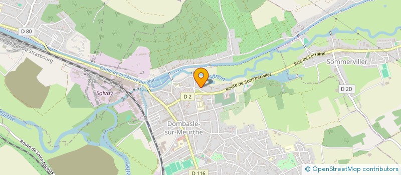 localisation de l'entreprise ST PIERRE A ROSIERES  DOMBASLE-SUR-MEURTHE