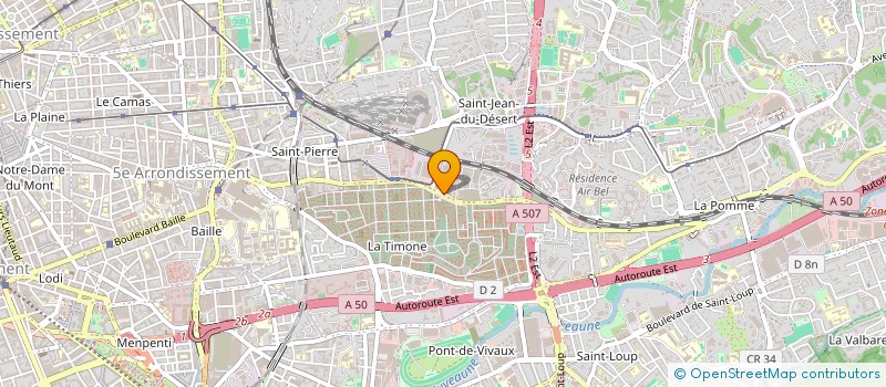 localisation de l'entreprise ST PIERRE ACTIVITES  MARSEILLE