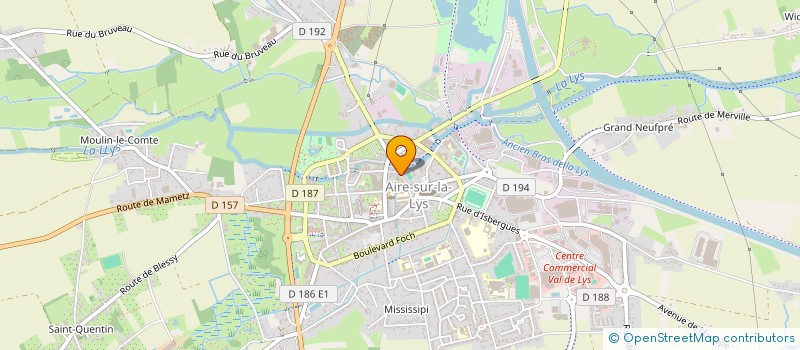 localisation de l'entreprise ST PIERRE EN FLEURS  AIRE-SUR-LA-LYS