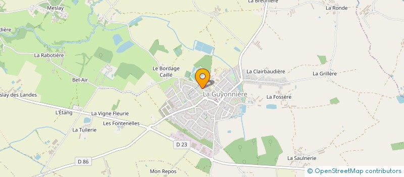 localisation de l'entreprise ST PIERRE SPORT LA GUYONNIERE-SPS FOOT à MONTAIGU-VENDEE