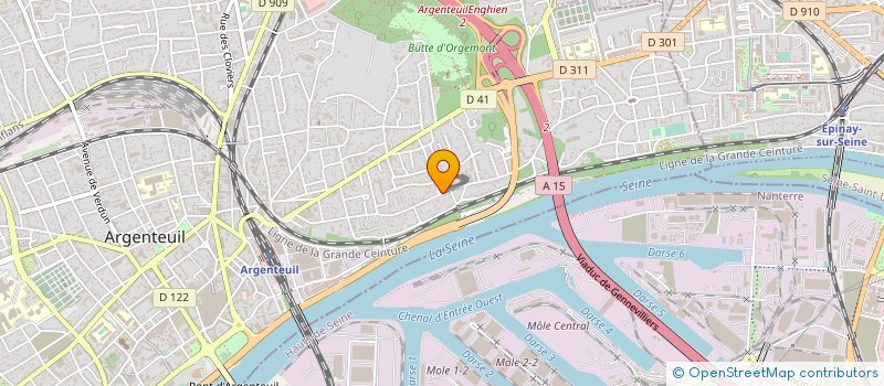localisation de l'entreprise ST PLUS à ARGENTEUIL