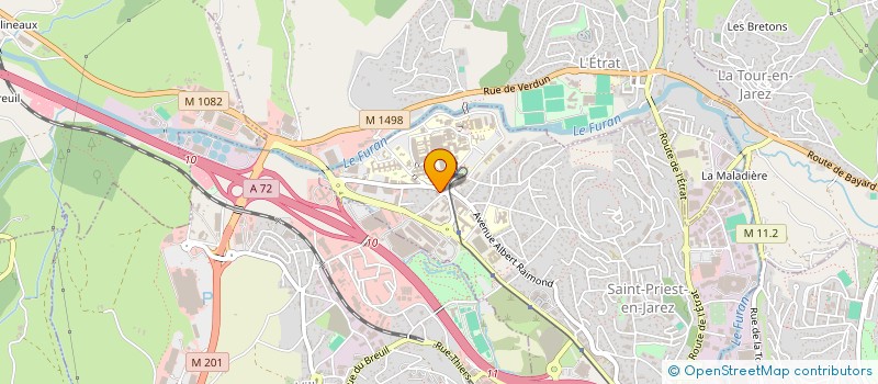 localisation de l'entreprise ST PRIEST  SAINT-PRIEST-EN-JAREZ