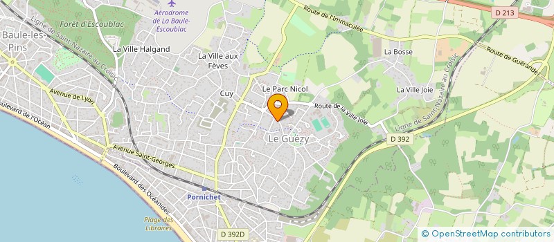 localisation de l'entreprise ST PRIEST TRANSIT  LA BAULE-ESCOUBLAC