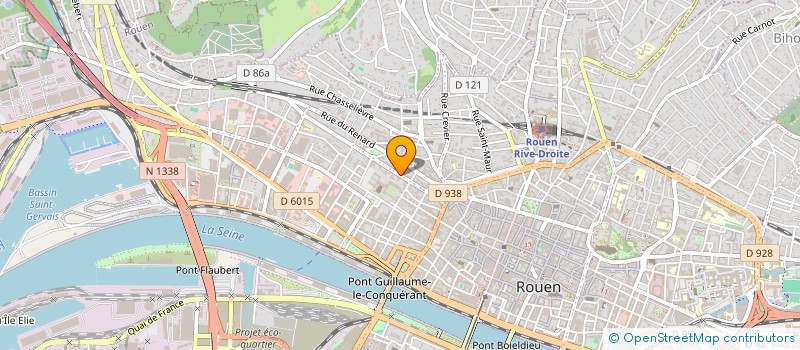 localisation de l'entreprise ST PROJECTION  ROUEN