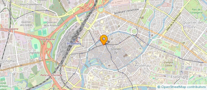 localisation de l'entreprise ST QUAI  STRASBOURG